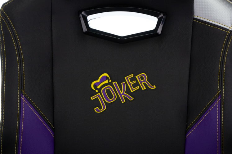 Геймерское кресло Zombie HERO JOKER Черный-фиолетовый_6