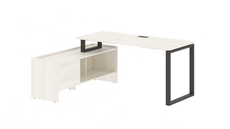 Стол с тумбой EDIS EQCT 17614 Ясень Траун Мокко_0