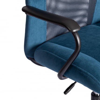 Кресло STAFF флок/ткань, синий/серый, 32/W-12_7