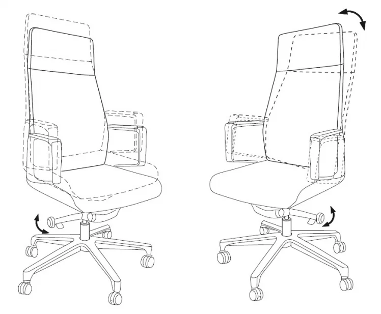 Кресло руководителя Бюрократ JONS/BLACK_4