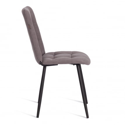 Стул обеденный Asti флок , 47х54х86, серый, 29_1