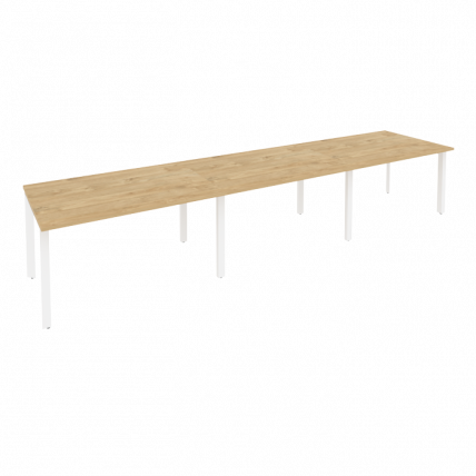 Стол переговорный (3 столешницы) ONIX O.MP-PRG-3.3 Тиквуд Светлый/Белый_0