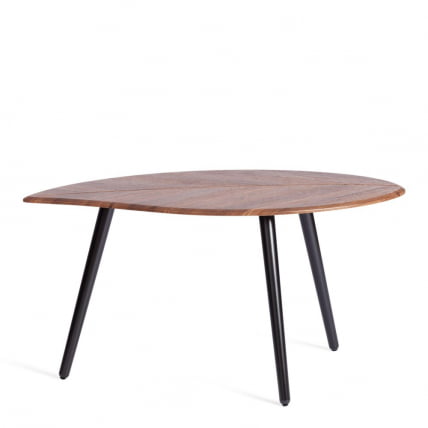 Журнальный стол RIMMINI мдф, 77х78х50,4 см, орех кантри/черный_1