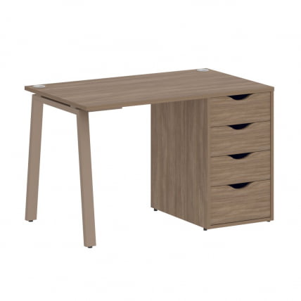 Стол письменный HOME OFFICE VR.SP-3-118.4.A Дуб Аризона/Мокко металл_0