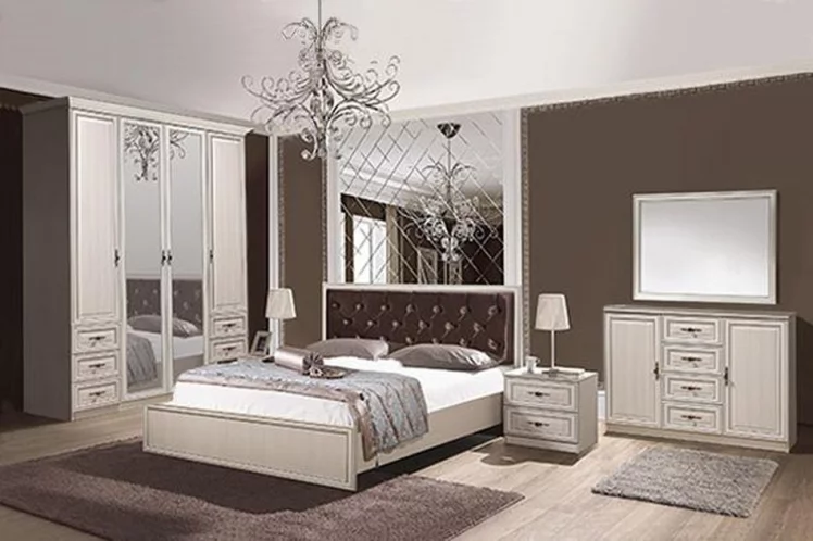 Комод Габриэлла 06.65 Вудлайн кремовый Аруша венге_9