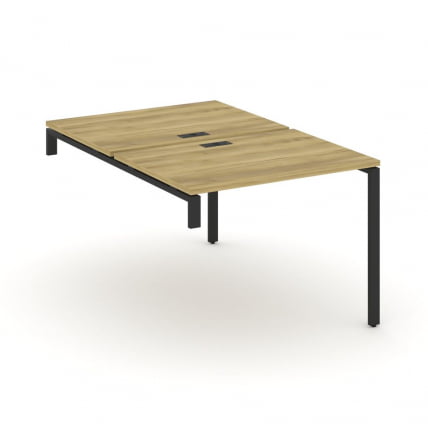 Двойной стол-надставка на опорную тумбу CONCEPT CN.DSN-001 Дуб Винченцо Антрацит_0