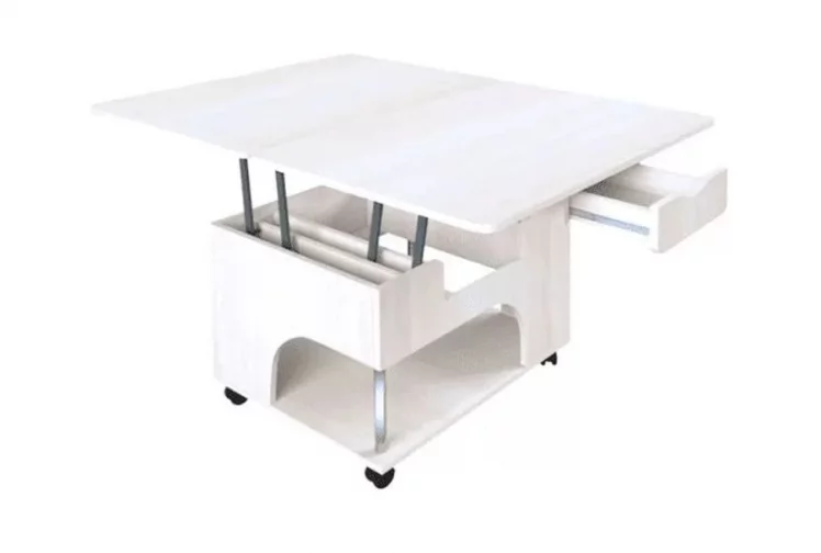 Стол-трансформер раскладной Стэп Бодега Белый_1