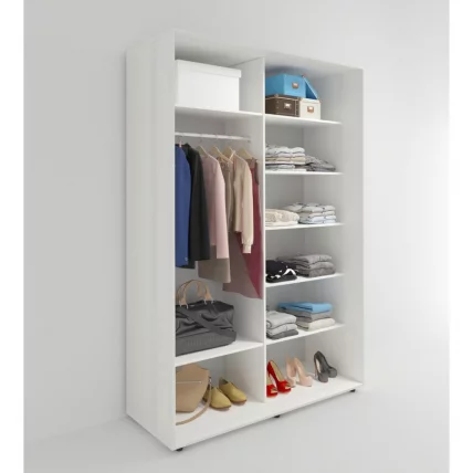 Шкаф-купе 2-х дверный Акцент-Лайт Д 2400х600 Выбеленное дерево_1