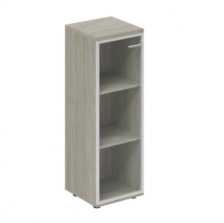 Шкаф средний со стеклом, задняя стенка ХДФ (левый) Wing WN.802.OL.AL.L Дуб светлый_0