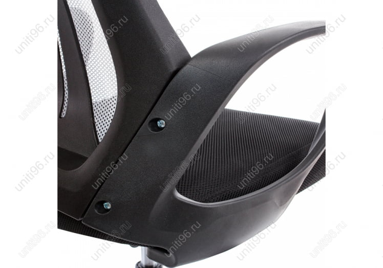 Компьютерное кресло Атлант Белое-Черное-Голубое / Atlant_7