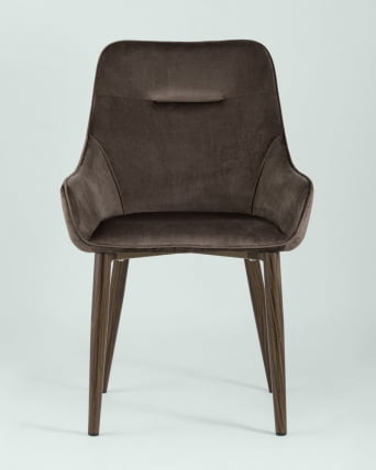 Стул Диана велюр Коричневый_8