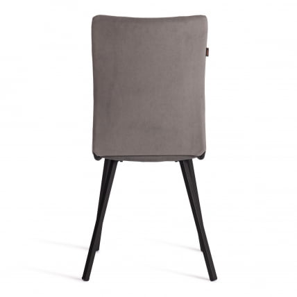 Стул обеденный La Rousse велюр, серый/черный, 29, 49х50х93_4