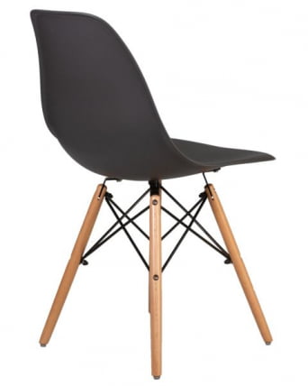 Стул обеденный DOBRIN DSW (ножки светлый бук, цвет темно-серый (GR-04)) 4 шт_4