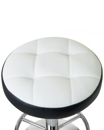 Табурет барный DOBRIN BRUNO (бело-черный) 2 шт_2