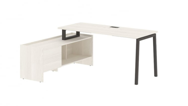 Стол с тумбой EDIS ELCT 17614 Ясень Траун Мокко_0