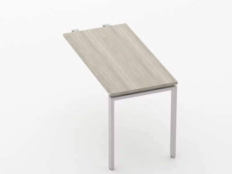 Брифинг-приставка для стола на Л-обр.опорах Deka 73.10.12 Дуб Сантана светлый_0