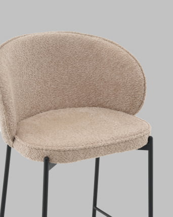 Стул полубарный Тисдейл букле бежевый_7