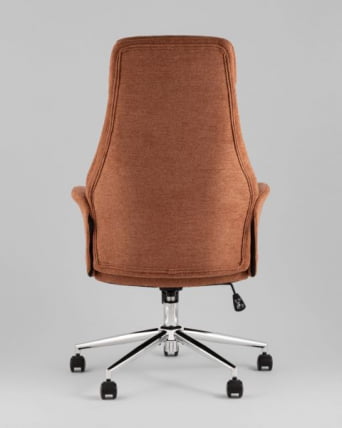 Кресло офисное TopChairs Neoma терракотовый ткань_3