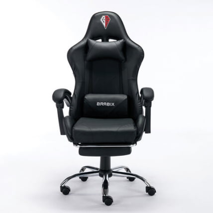 Кресло компьютерное BRABIX Dexter GM-135 подножка Черное_6