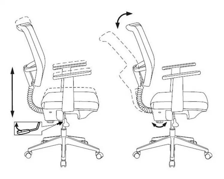 Кресло для оператора Бюрократ CH-535 Черный_5