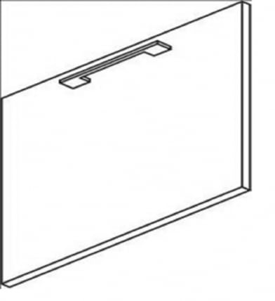 Дверь ЛДСП для стационарной тумбы YALTA LT-D4 Л Акация Лорка_1