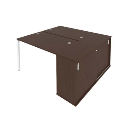 Рабочая станция с опорным шкафом-купе Metal System Б.РС-СШК-1.2 Венге/Белый_0
