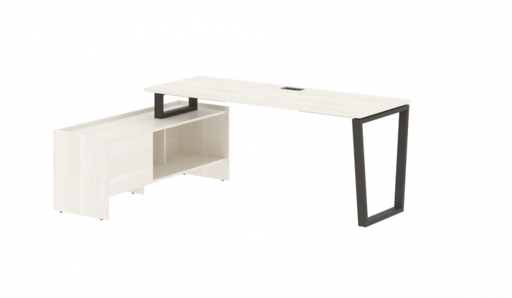 Стол с тумбой EDIS EVCT 19614 Ясень Траун Мокко_0