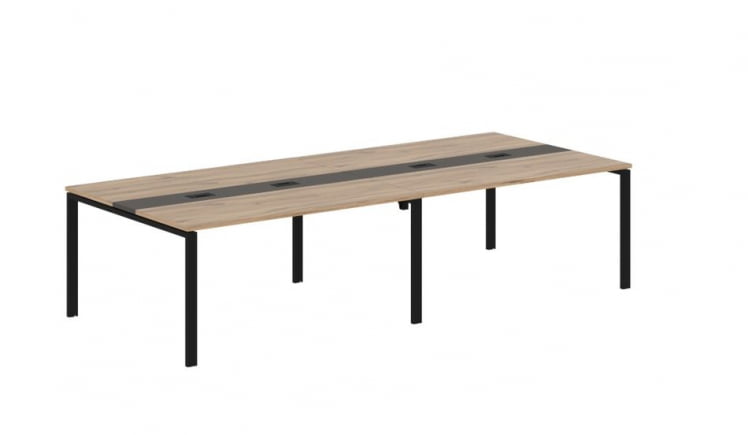 Переговорный стол EDIS EUCT 3114 Дуб Денвер светлый Мокко Черный_0