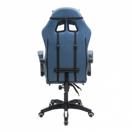 Кресло 907 KINGQUEEN, замша, цвет синий с массажем, арт 907-LB_3