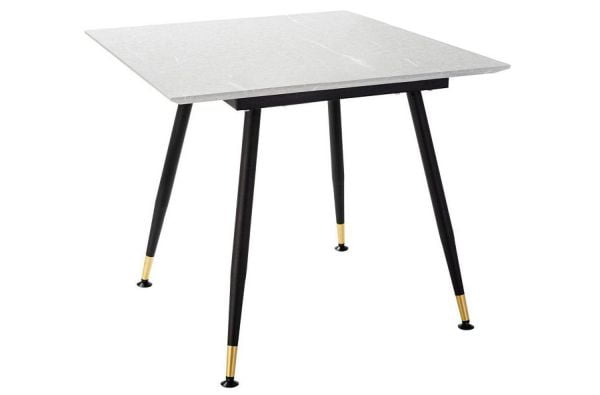 Стол Месси 960*960 мрамор Бьянко со скосом_0