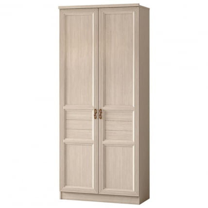 Шкаф для одежды двухдверный Лира 40 Дуб нортон светлый_0