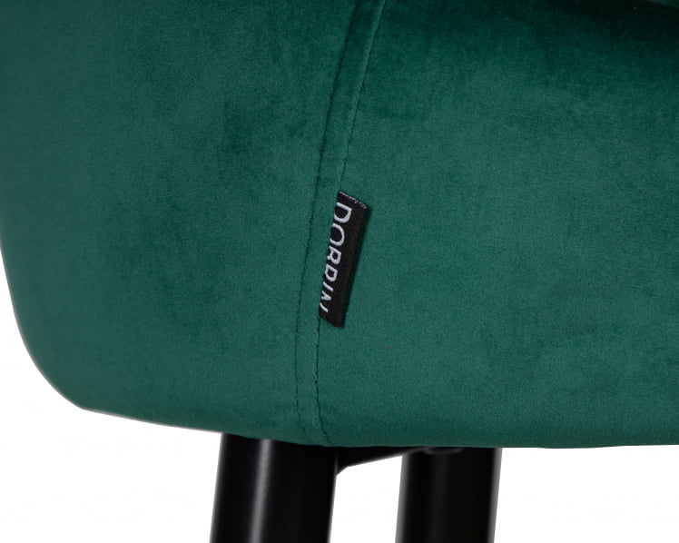Стул полубарный DOBRIN CHRISTIAN 65 Зеленый велюр V108-64_7