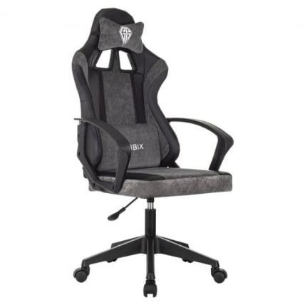 Кресло компьютерное BRABIX Forcer GM-127, 2 подушки, экокожа/велюр, черное/серое_2