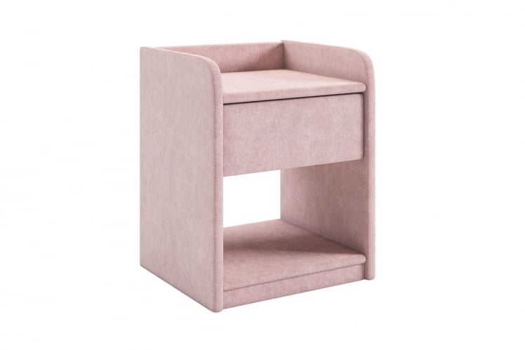 Тумба прикроватная Аманда 2 TM-003.2 нежно-розовый (велюр)_0
