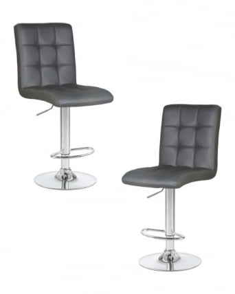 Стул барный DOBRIN KRUGER (серый) 2 шт_0