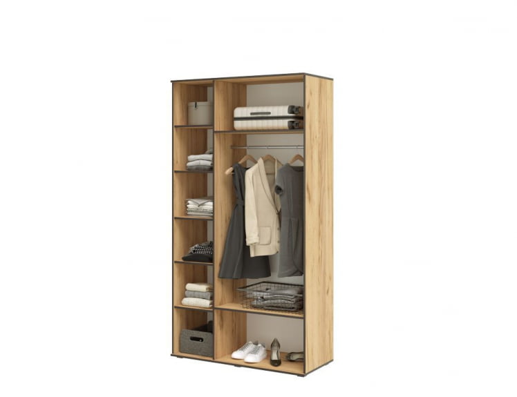 Шкаф Норд 3-х ств. + антресоль Крафт белый_2