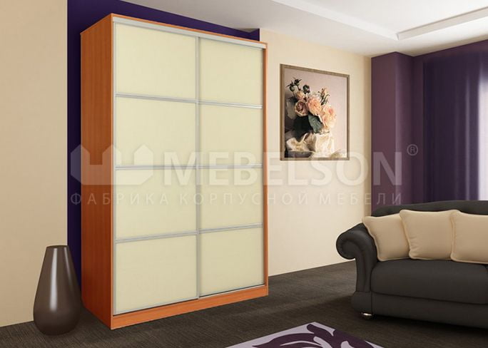 Шкаф-купе Гранд 2-600 Вишня оксфорд / Крем_1