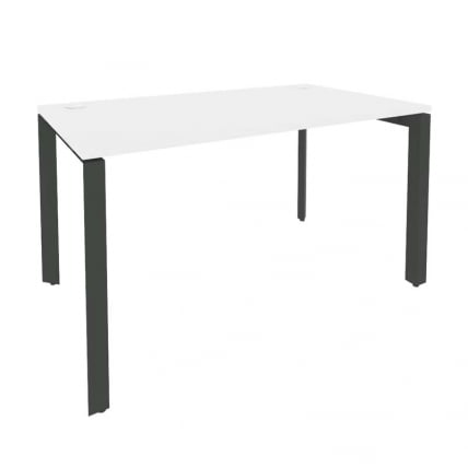 Стол рабочий на П-образном м/к ONIX O.MP-SP-3.8 Белый Бриллиант/Антрацит_0