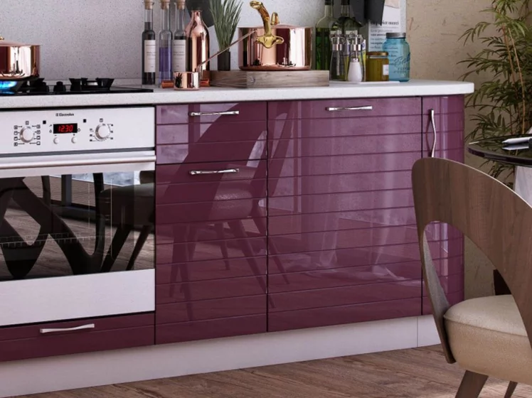 Кухонный гарнитур Анастасия №8 Белый Ежевика_8