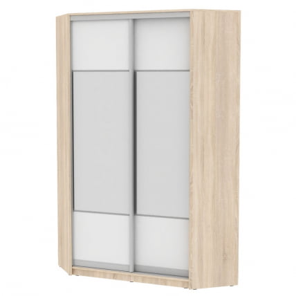 Шкаф-купе YA-230х1250-3(ДСС-Белый-D3D3)_0