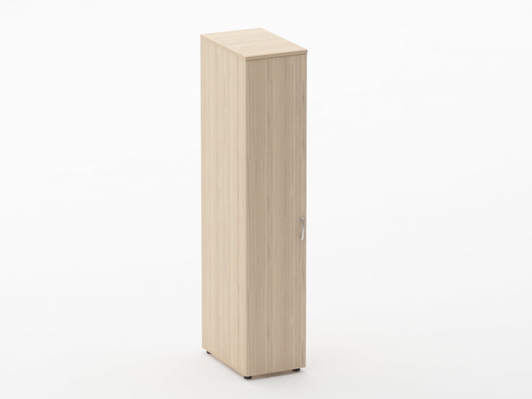 Шкаф для одежды узкий Glassy 6.19.30Л Дуб молочный_0