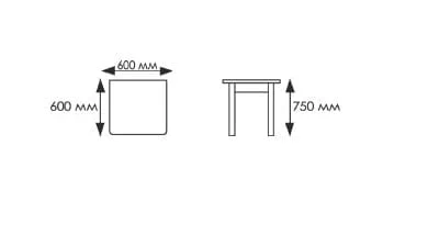 Стол обеденный Квадрат 1 кат. ХРОМ 8513 кожа шок ЛДСП Венге_1