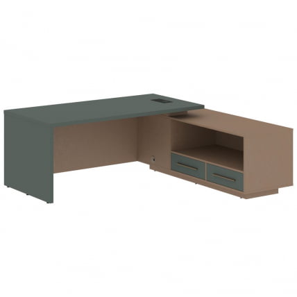 Стол руководителя правый VELION VCT 2119 R Нефрит Кобра_0