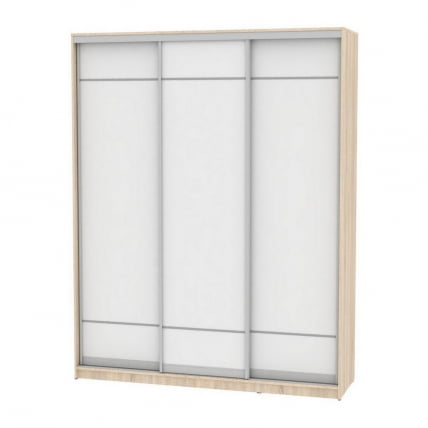 Шкаф-купе B-230х180х60-2(ДСС-Белый-D7D7D7)_0