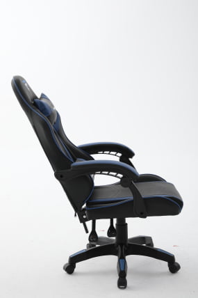 Кресло спортивное TopChairs Shadow черно-синий_4