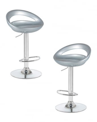 Стул барный ДОБРИН ДИСCО (серебряный) 2 шт / DOBRIN DISCO_0