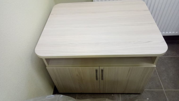 Тумба под оргтехнику Glassy 3.16.10 Туя_5