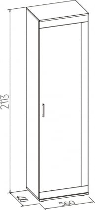 Шкаф для одежды и белья Maiolica 8 Ясень Шимо светлый-Ясень Анкор темный_3