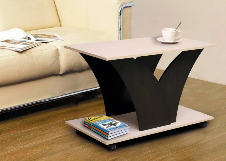 Стол журнальный №16 Венге/Дуб молочный_0