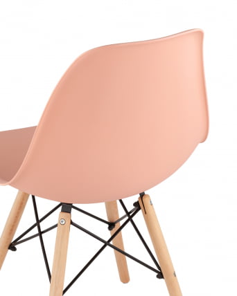 Стул Еамес Стйле ДСВ персиковый (разборный каркас) / Eames Style DSW_6